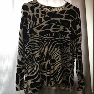 Tiger print top